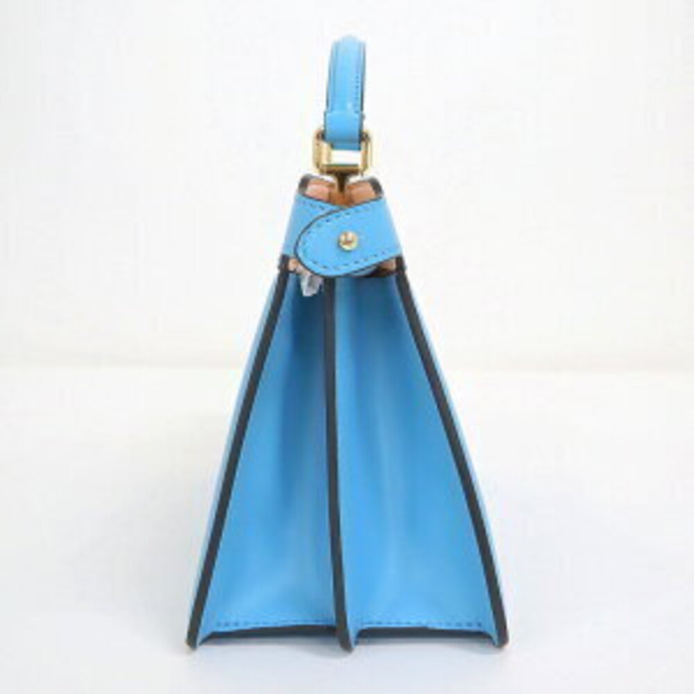 Fendi Peekaboo Isee East West Handbag Leather Blue View 3
